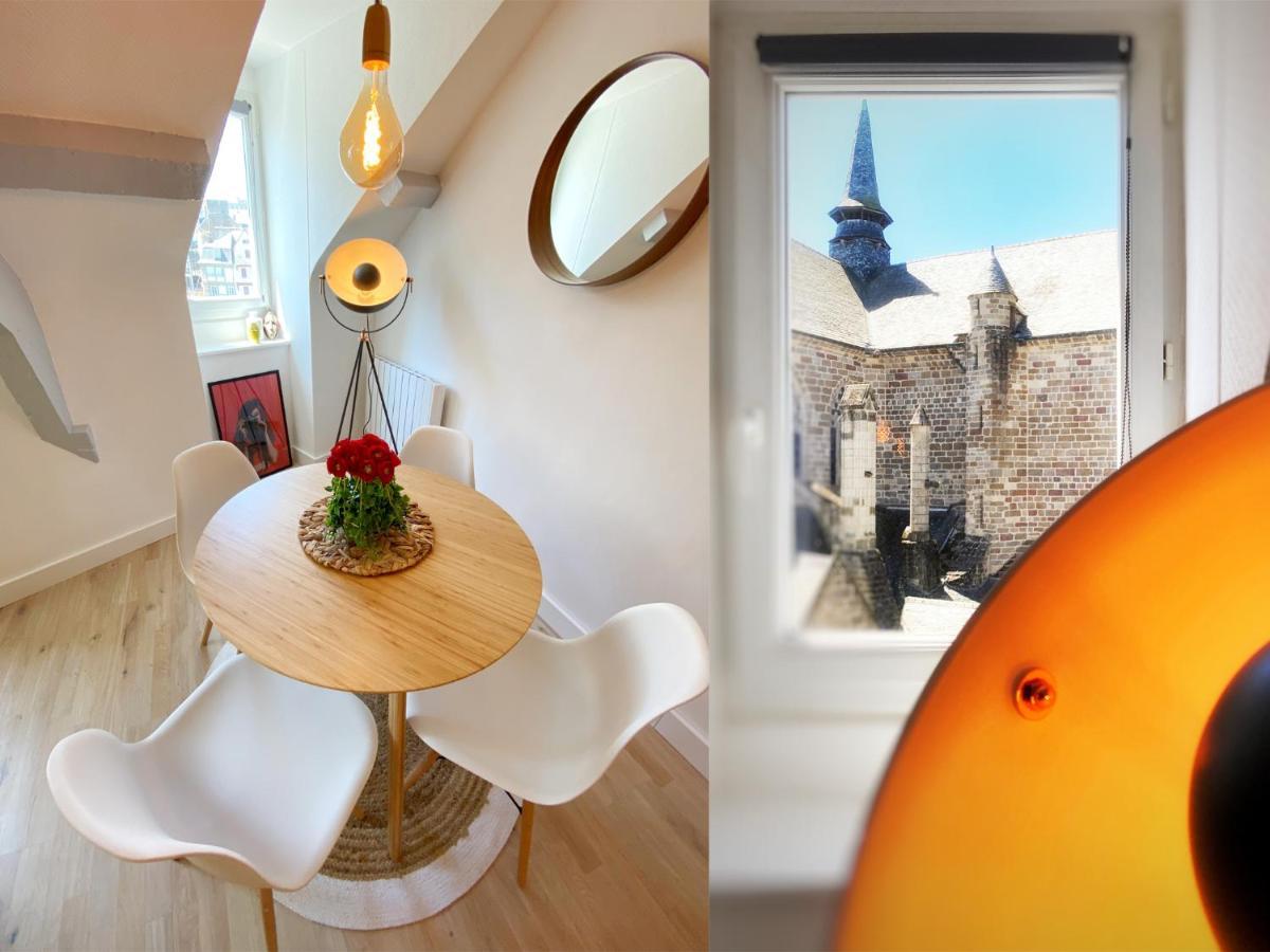Marie Et Brieuc _ Duplex Lumineux Colore Atypique Face Cathedrale Сен-Брук Екстериор снимка