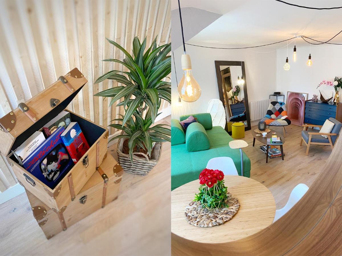 Marie Et Brieuc _ Duplex Lumineux Colore Atypique Face Cathedrale Сен-Брук Екстериор снимка