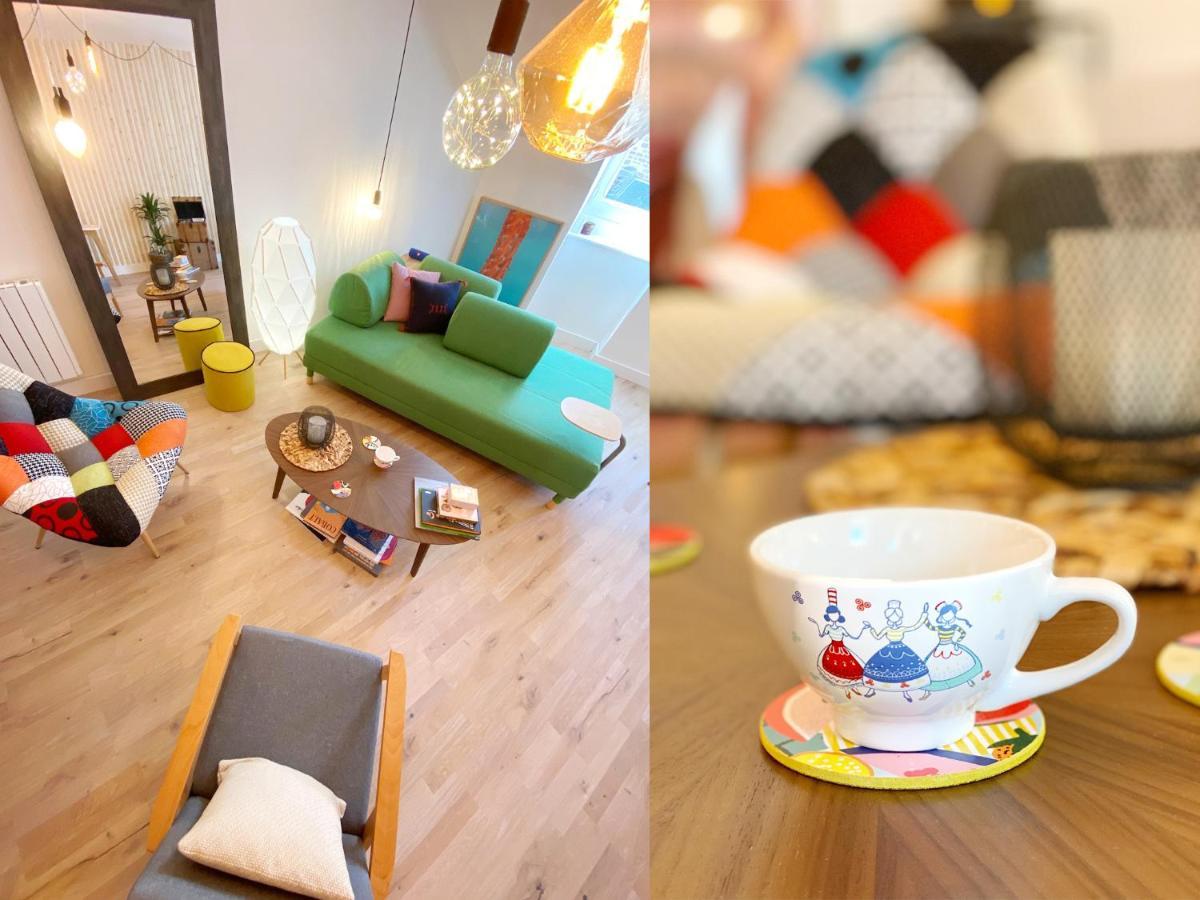 Marie Et Brieuc _ Duplex Lumineux Colore Atypique Face Cathedrale Сен-Брук Екстериор снимка