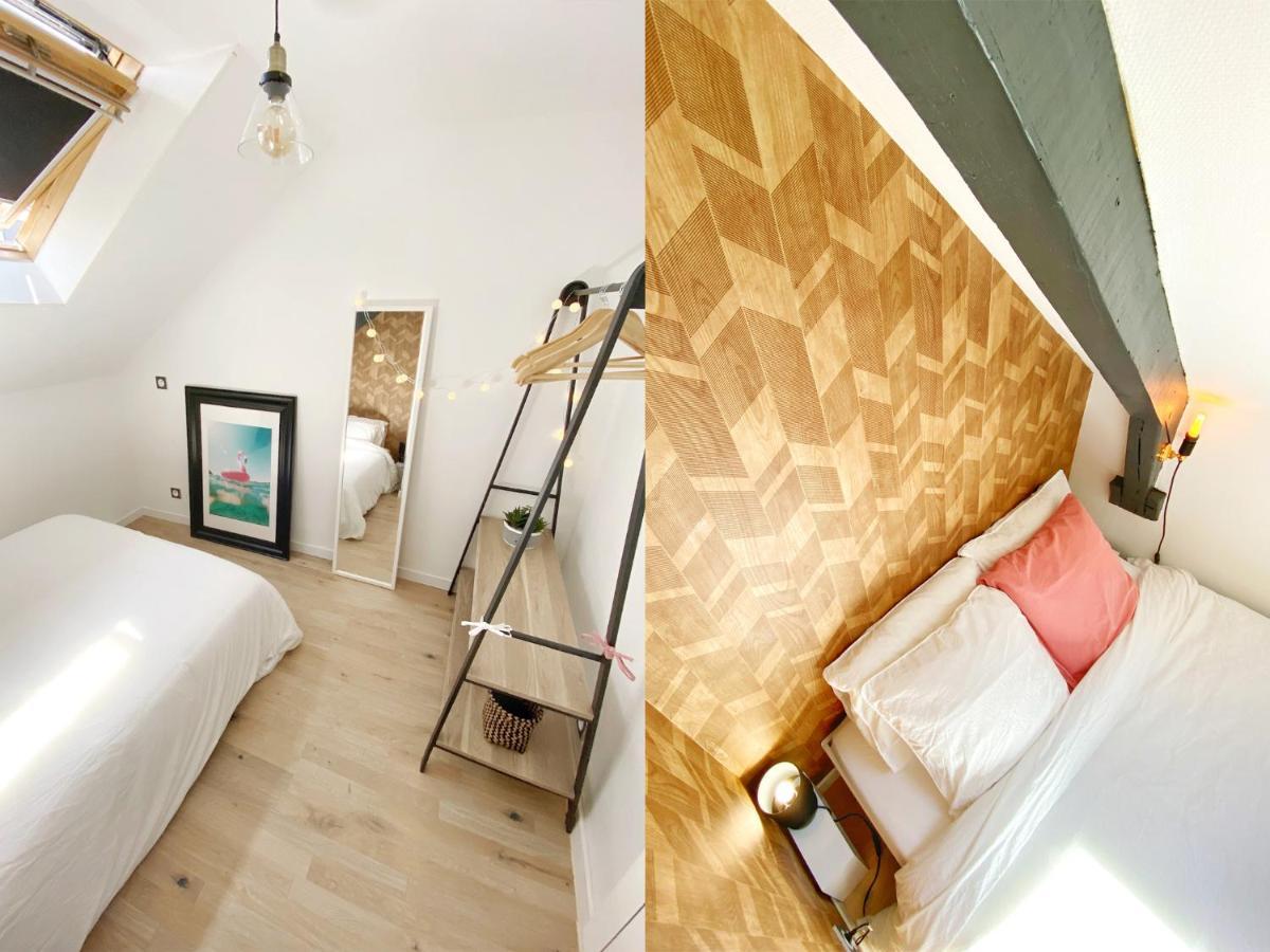 Marie Et Brieuc _ Duplex Lumineux Colore Atypique Face Cathedrale Сен-Брук Екстериор снимка